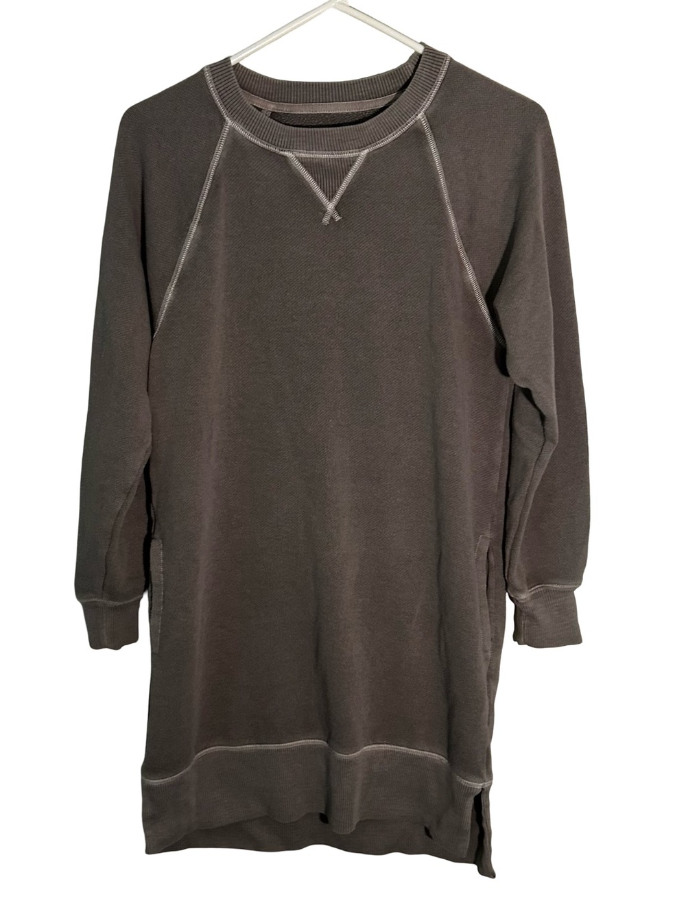 aerie Women's Crewneck Sweater Dress - Charcoal